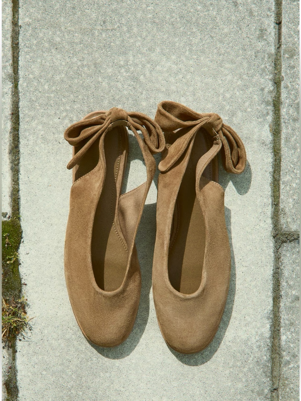 H&M Premium Selection Suede Slingback Ballet Flats NWT - Picture 4 of 5